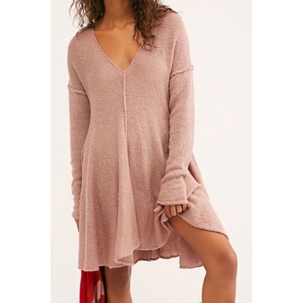 NWT Free People Dancing In The Forest Sweater Mini Dress